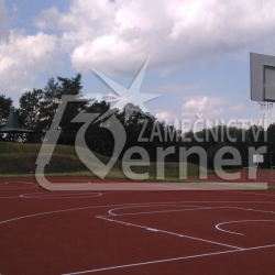 Kontrukce basketbalového koše - náhled