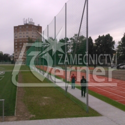 Zachytná stěna okolo sportovního areálu - náhled